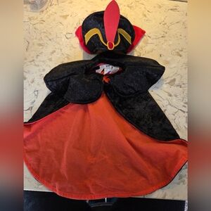 Dog Pet Jafar Disney Aladdin Black and Red Halloween Costume Cape Hat XS/S